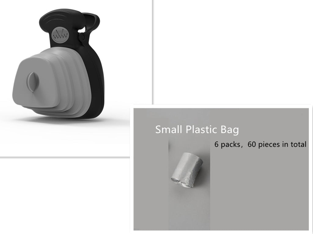 Portable Dog / Pet Poop Scooper With Bag Dispenser Clean Hands Solution