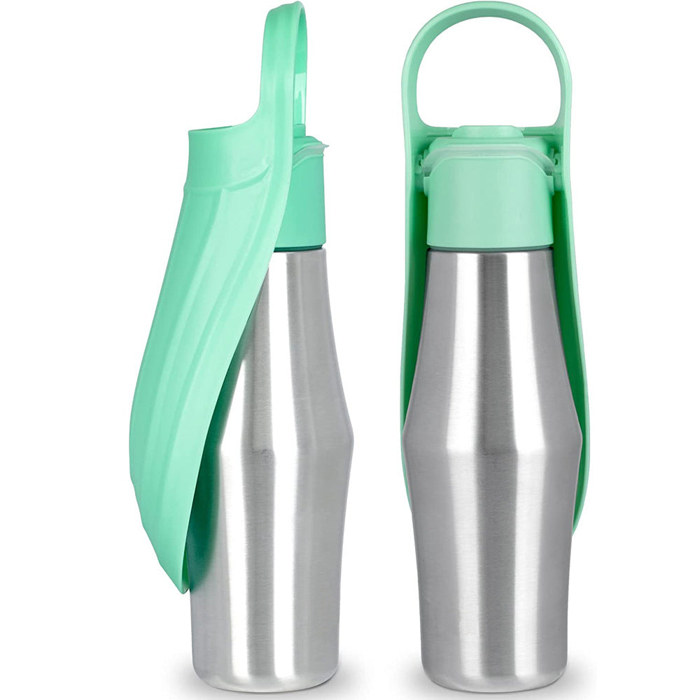Travel Friendly Dog / Pet Water Bottle With Built-In Bowl