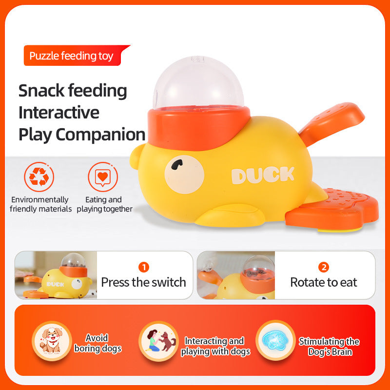 Interactive Dog Puzzle Feeder Duck Toys Slows Eating And Reduces Boredom