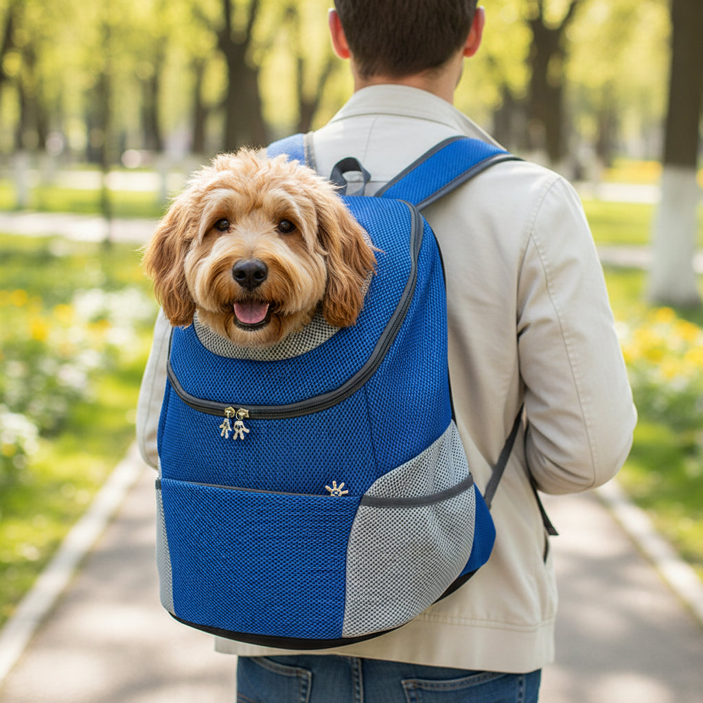 Breathable Pet Carrier Backpack Adjustable Travel Bag for Dogs / Cats