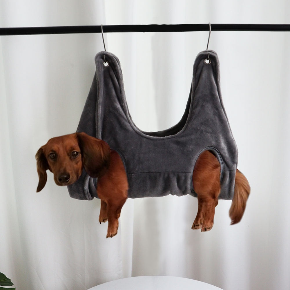 Dog / Pet Grooming Hammock For Stress Free Nail Trimming