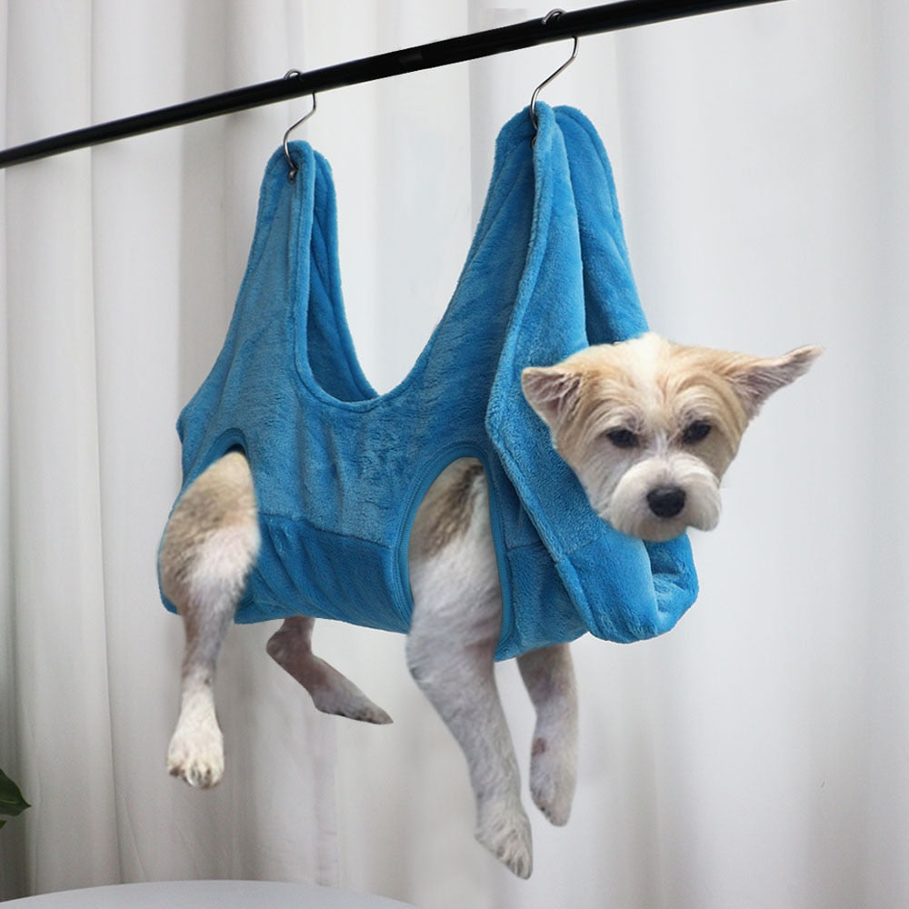 Dog / Pet Grooming Hammock For Stress Free Nail Trimming