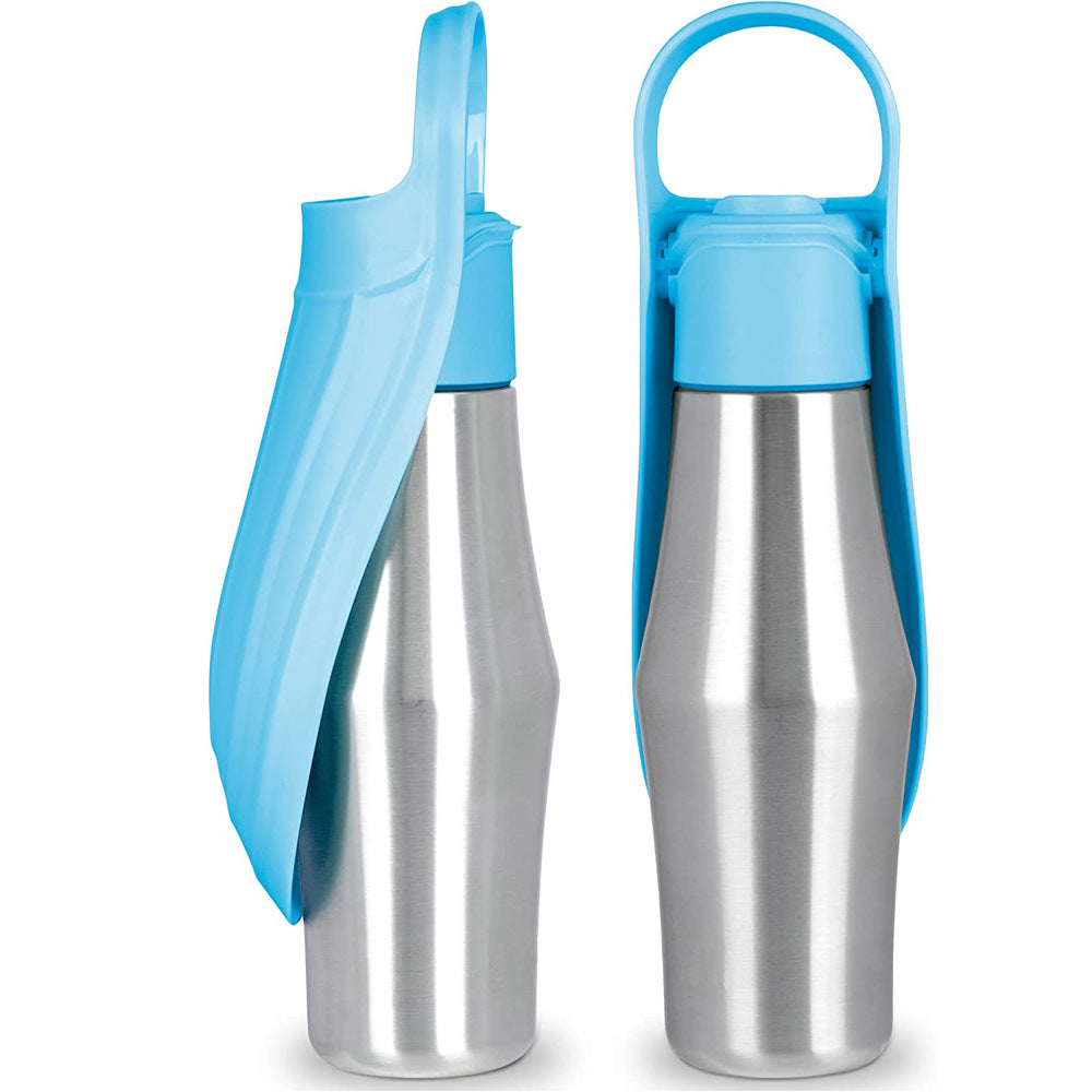 Travel Friendly Dog / Pet Water Bottle With Built-In Bowl