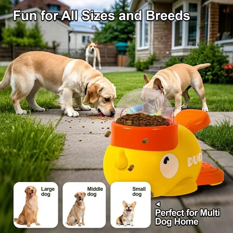 Interactive Dog Puzzle Feeder Duck Toys Slows Eating And Reduces Boredom