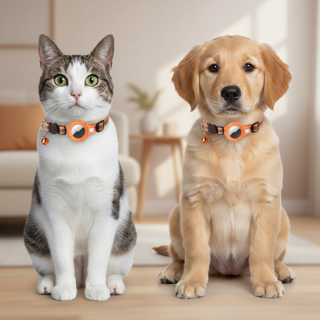 Reflective Waterproof Collar Air Tag Holder For Dogs / Cats / Pets