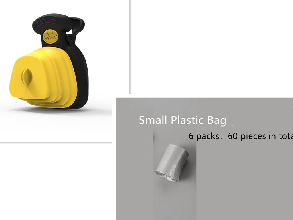 Portable Dog / Pet Poop Scooper With Bag Dispenser Clean Hands Solution