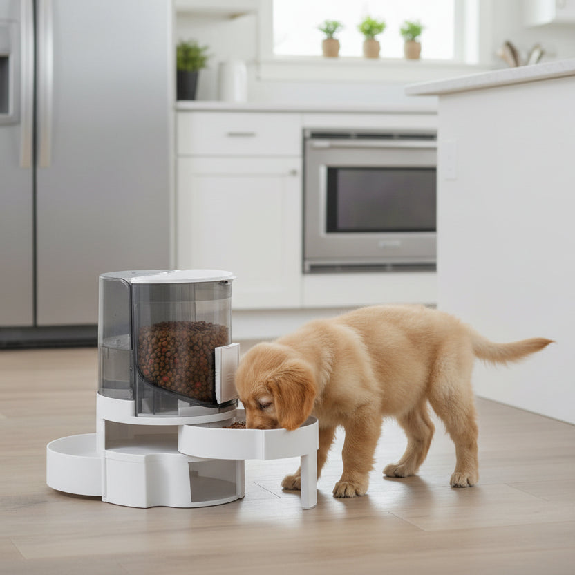 Automatic Pet Feeder Water Dispenser Gravity Food Bowl For Dogs / Cats