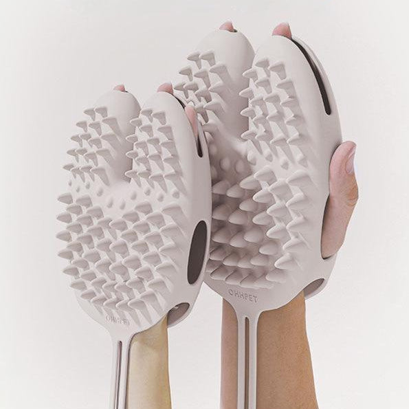 Gentle Dog / Pet Grooming Glove For Easy Hair Removal & Less Shedding