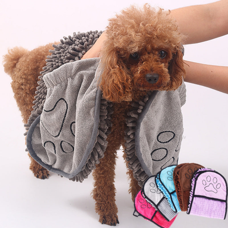 Dog / Pet Towel Microfiber Absorbent Quick Dry Bath Grooming Towel