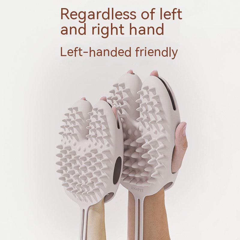 Gentle Dog / Pet Grooming Glove For Easy Hair Removal & Less Shedding