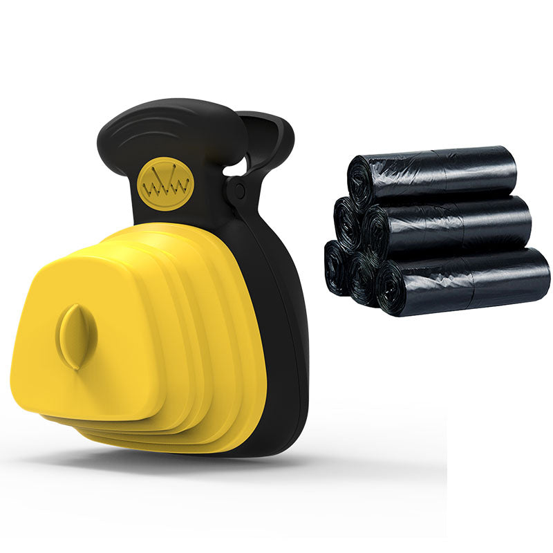 Portable Dog / Pet Poop Scooper With Bag Dispenser Clean Hands Solution