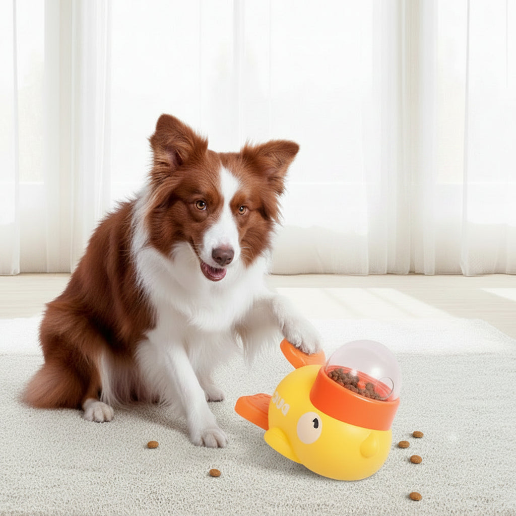 Interactive Dog Puzzle Feeder Duck Toys Slows Eating And Reduces Boredom