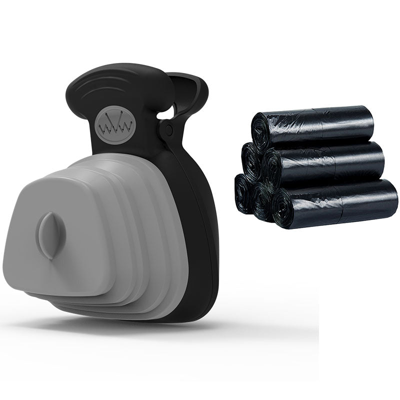 Portable Dog / Pet Poop Scooper With Bag Dispenser Clean Hands Solution