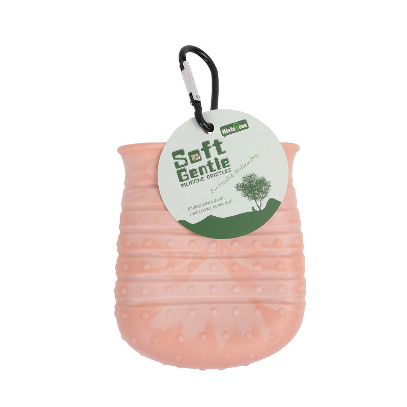 2 in 1 Dog / Cat / Pet Paw Cleaner & Bath Massage Brush