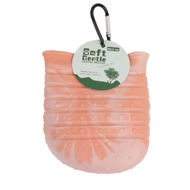 2 in 1 Dog / Cat / Pet Paw Cleaner & Bath Massage Brush