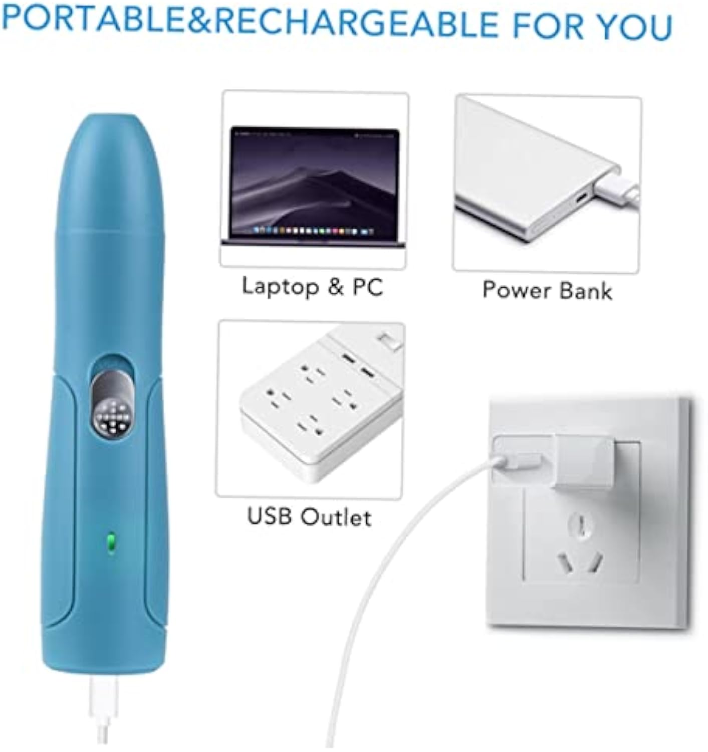 Gentle Electric Nail Grinder For Safe, Stress-Free Dog / Cat / Pet Grooming