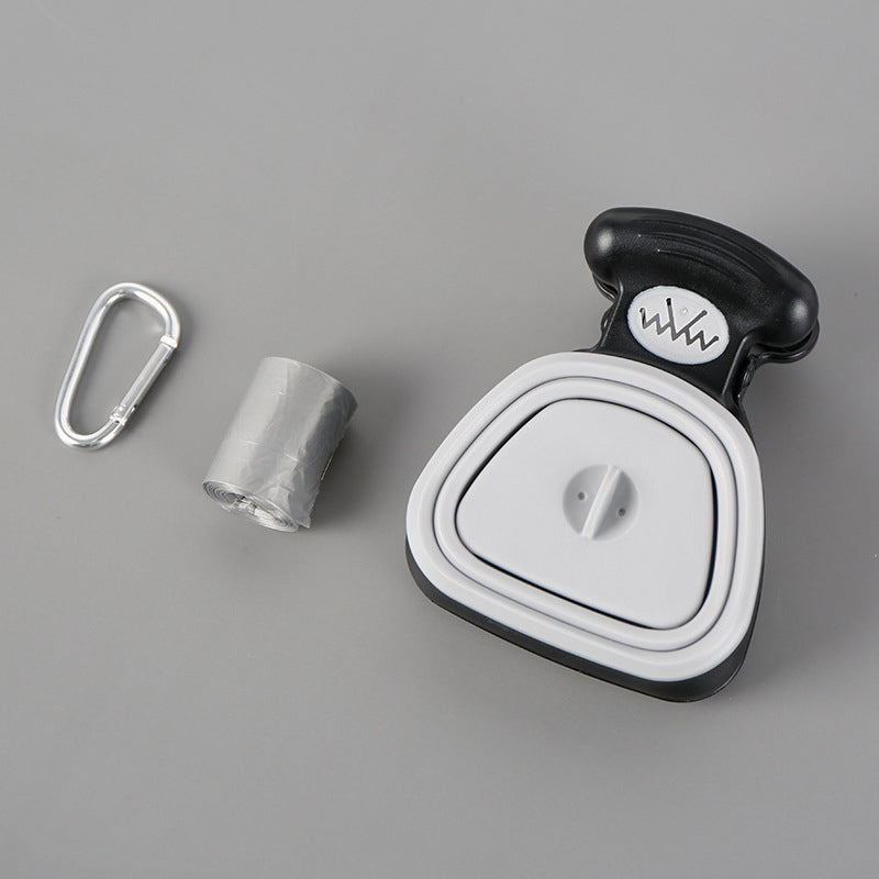 Portable Dog / Pet Poop Scooper With Bag Dispenser Clean Hands Solution