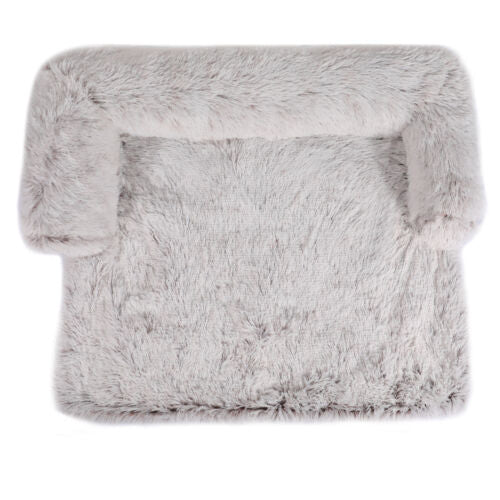 Washable Plush Dog Bed Calming Pet Sofa Cushion Anti Slip Comfort