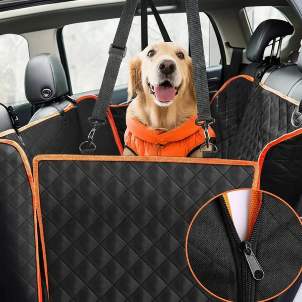 Funda impermeable para asiento de coche de perro / mascota, protector de asiento trasero, alfombrilla tipo hamaca para viaje