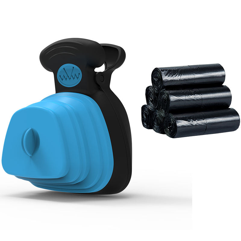 Portable Dog / Pet Poop Scooper With Bag Dispenser Clean Hands Solution