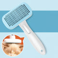 Cepillo de aseo para mascotas autolimpiante con eliminación de pelo con un solo clic