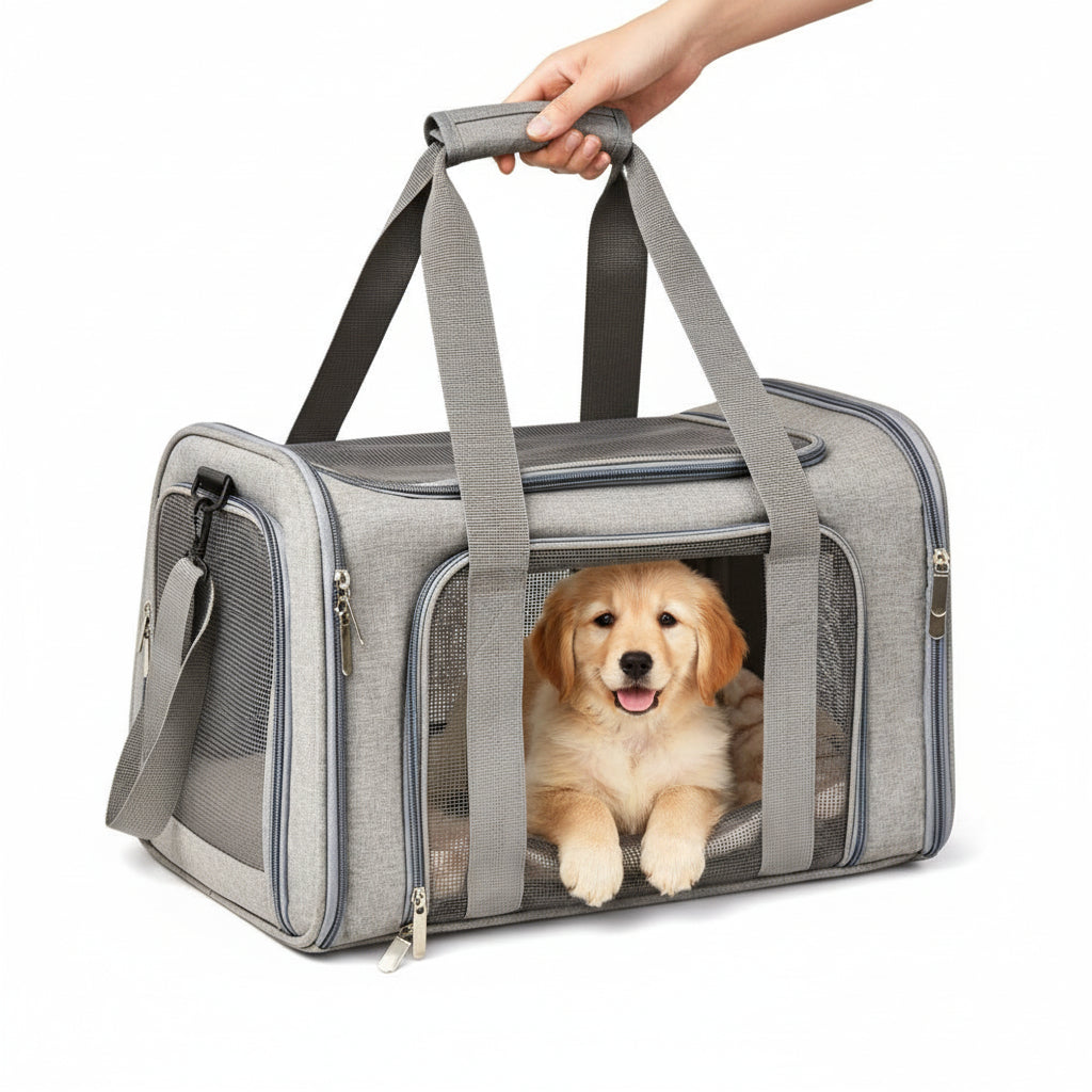Portable Dog / Cat / Pet Carrier Bag Breathable Lightweight Pet Transport Carrier